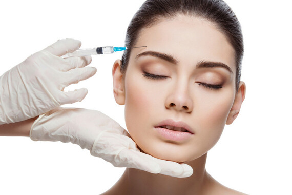 Where should you not inject Botox?