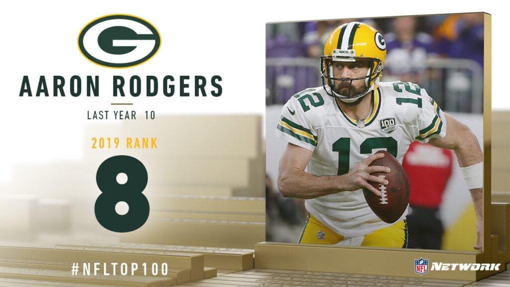 Is Aaron Rodgers in the top 100