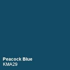 How is peacock blue
