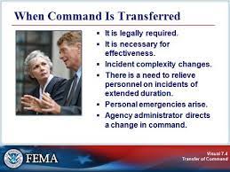 When command is transferred the process should
