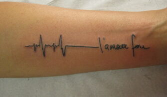 What does ECG tattoo mean
